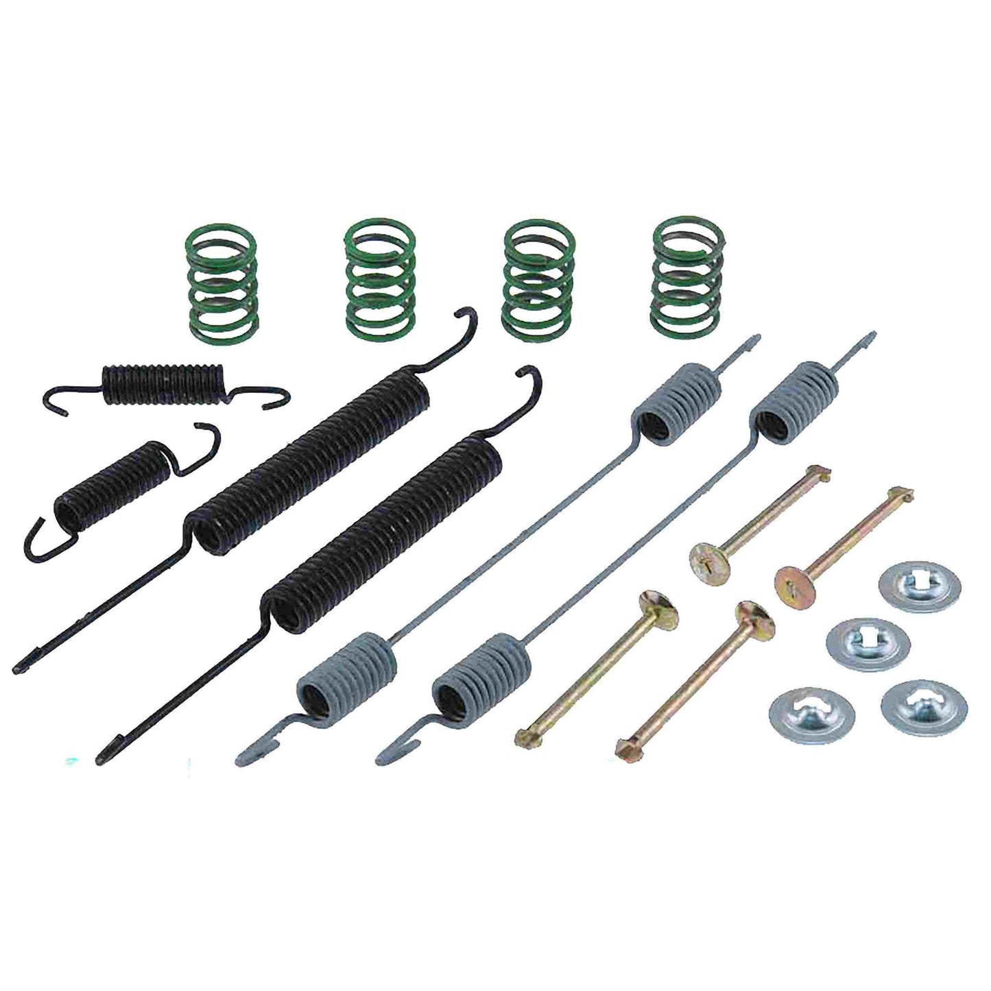 Front View of Rear Drum Brake Hardware Kit CARLSON 17384