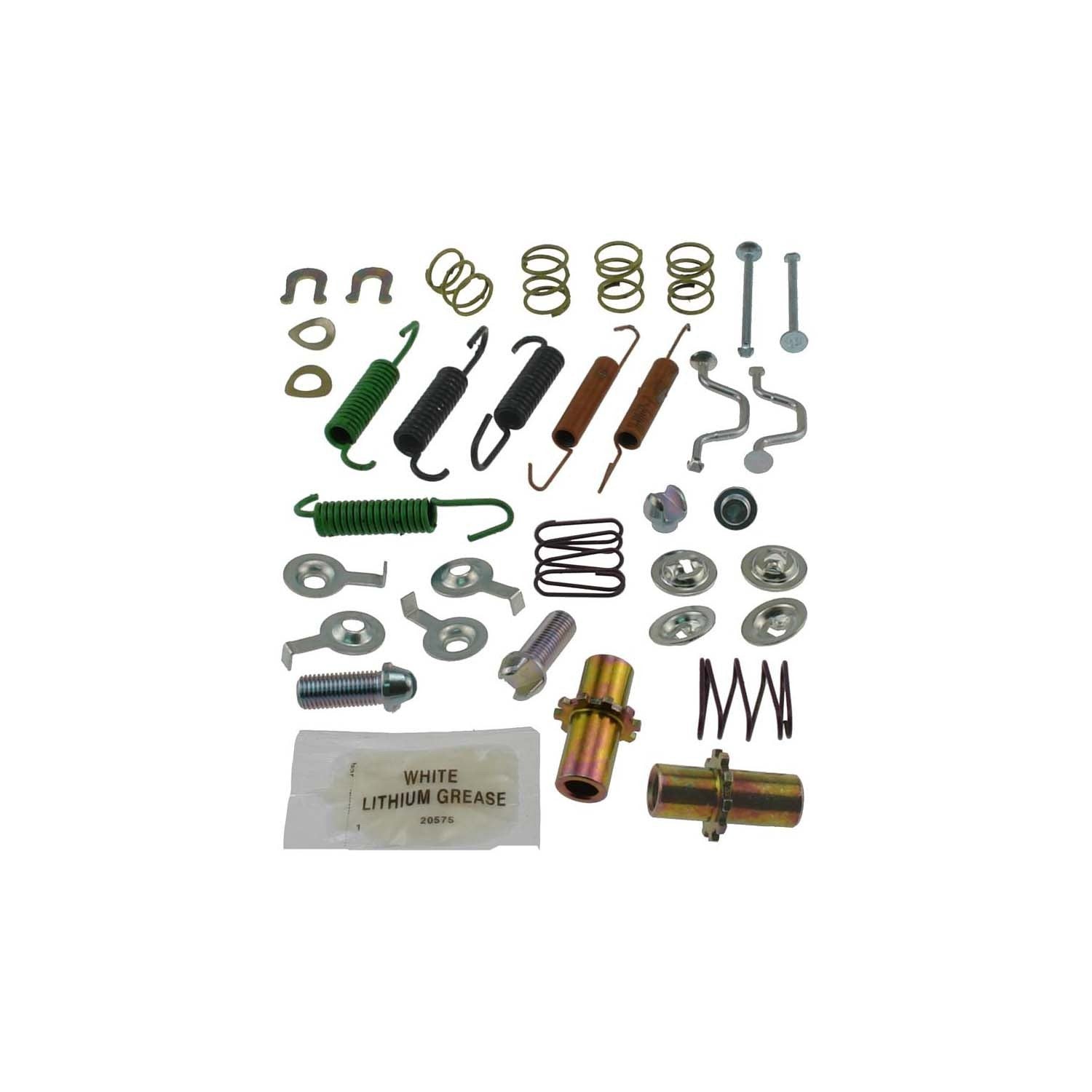 Front View of Rear Parking Brake Hardware Kit CARLSON 17395