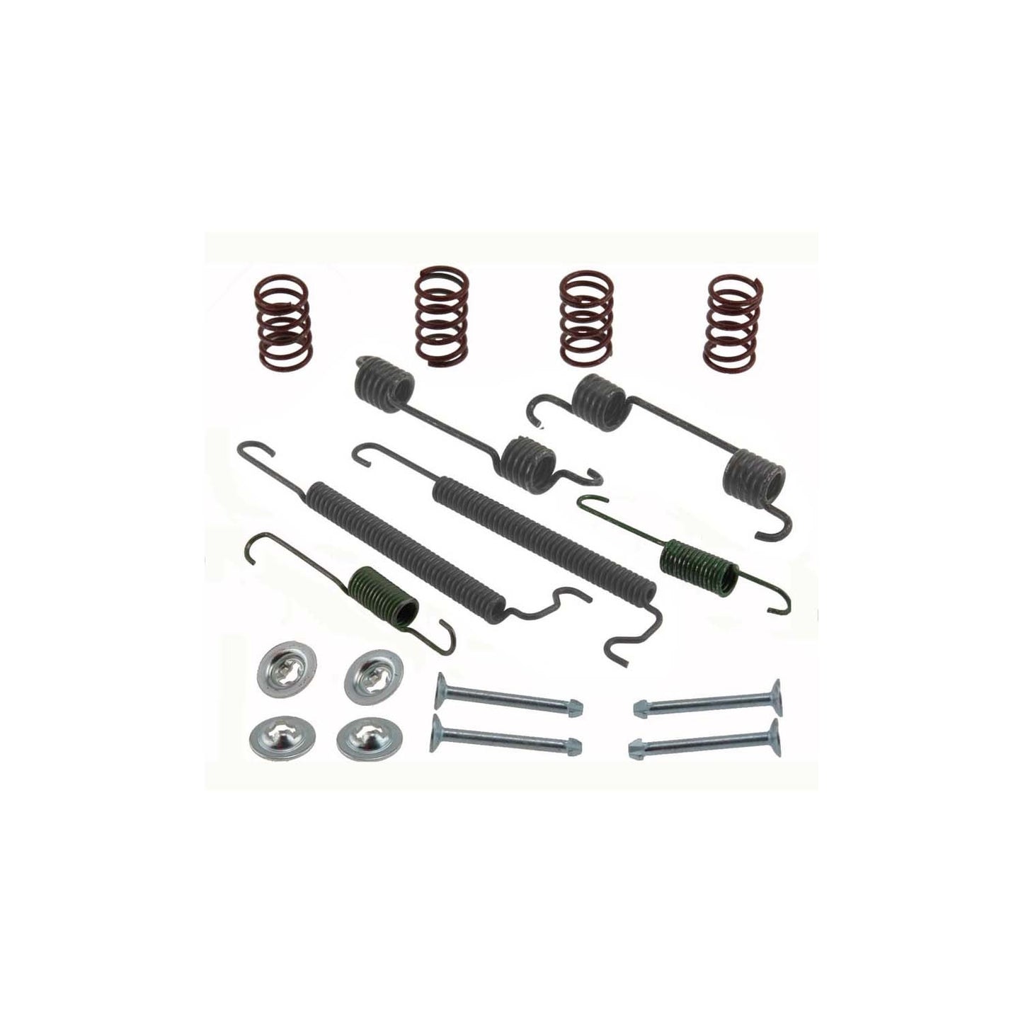 Front View of Rear Drum Brake Hardware Kit CARLSON 17409