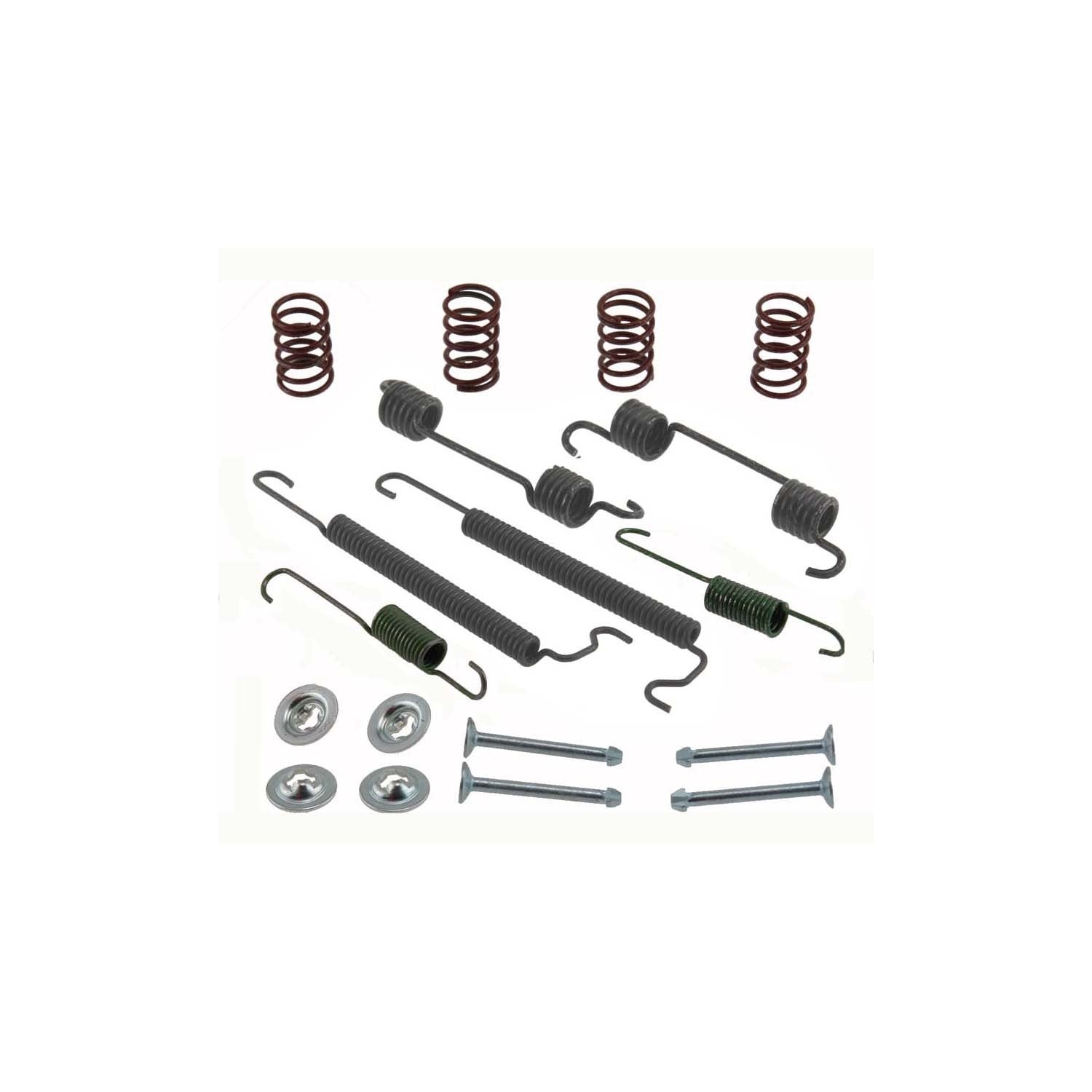 Front View of Rear Drum Brake Hardware Kit CARLSON 17409