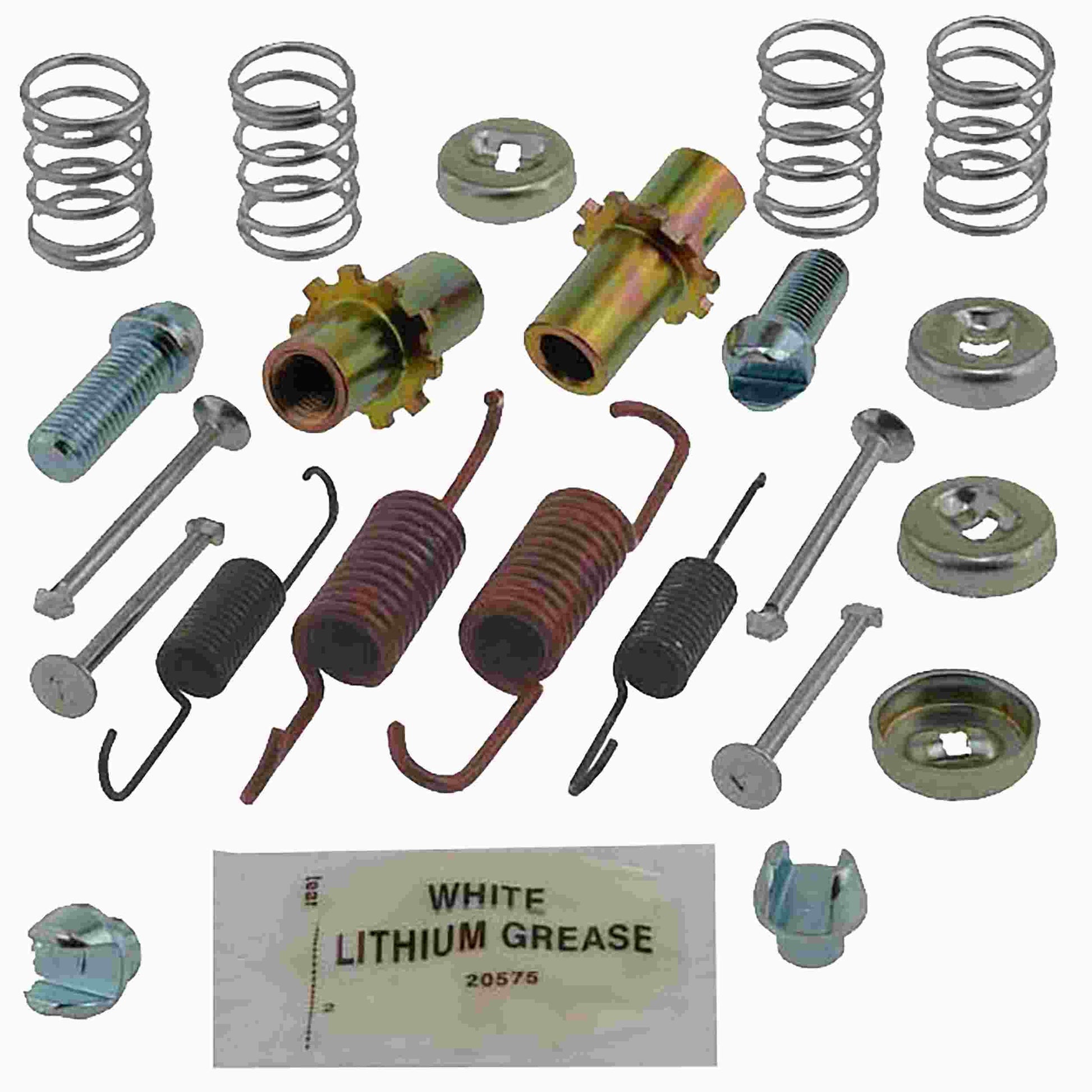 Front View of Rear Parking Brake Hardware Kit CARLSON 17443