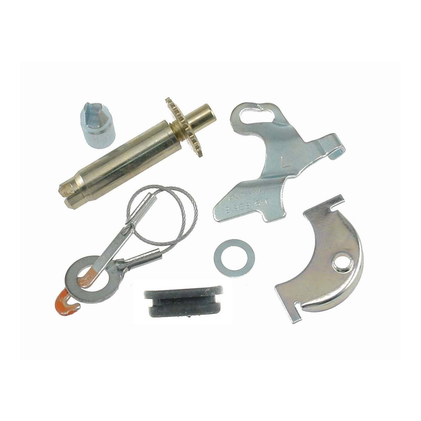 Front View of Rear Left Drum Brake Self-Adjuster Repair Kit CARLSON H2516