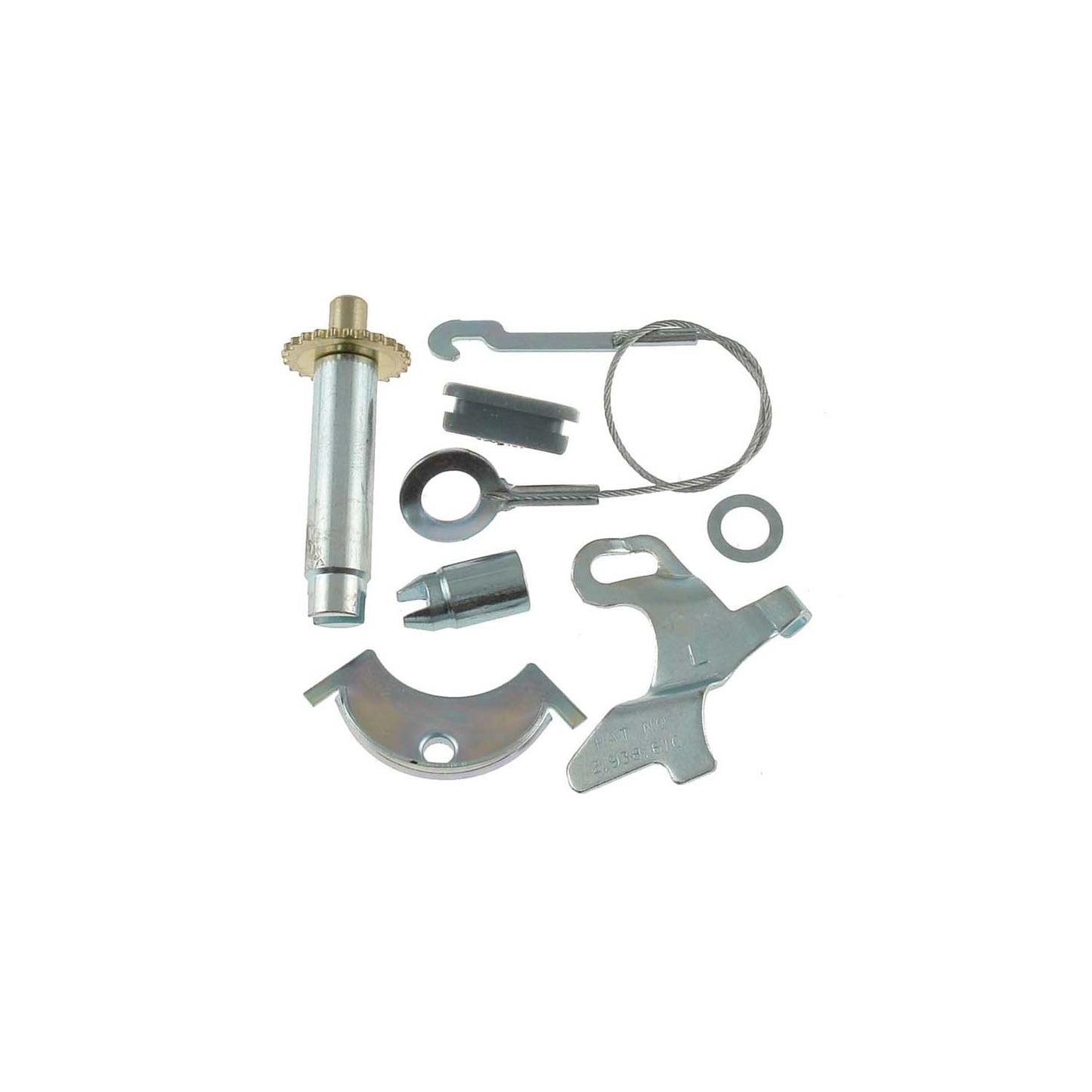 Front View of Rear Left Drum Brake Self-Adjuster Repair Kit CARLSON H2544