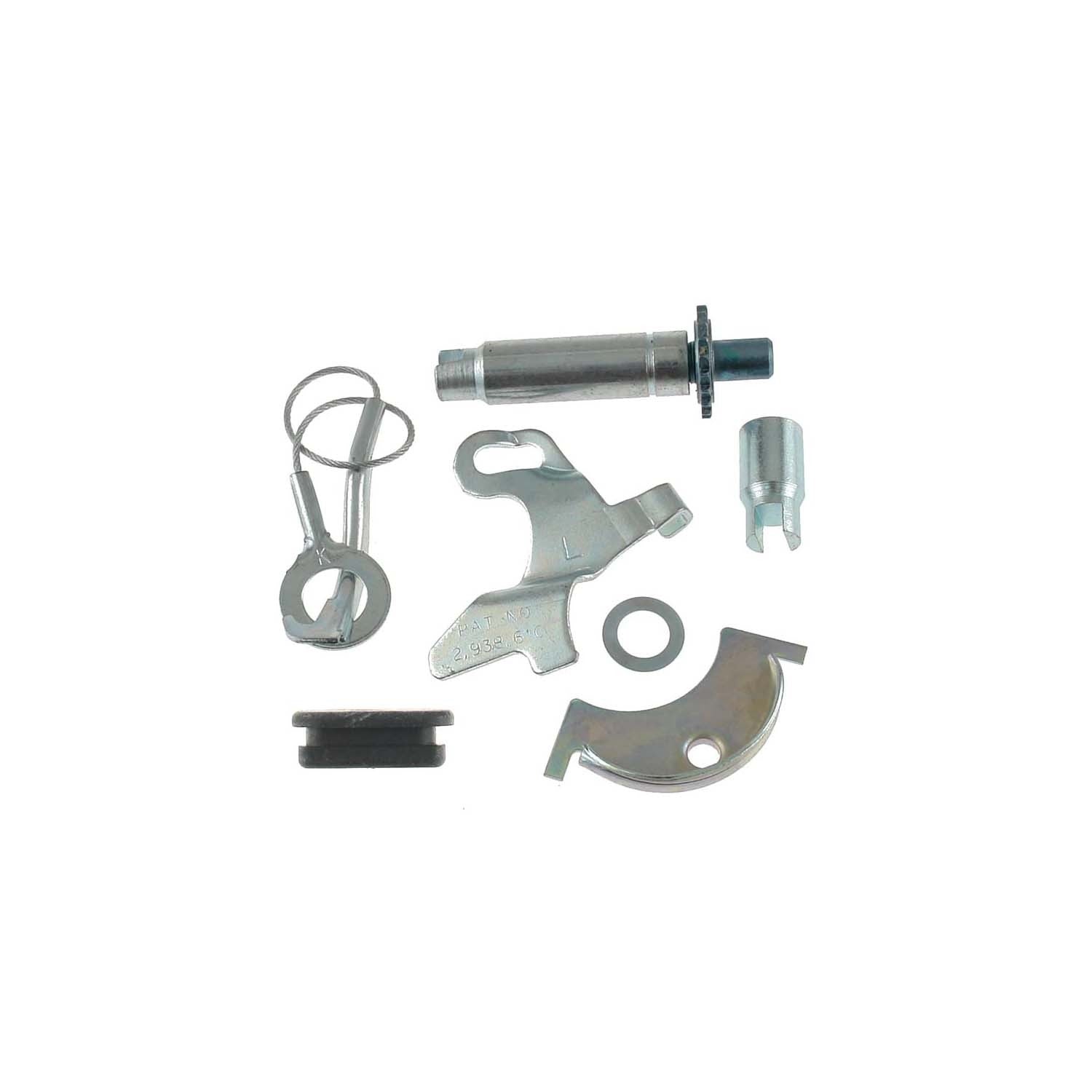 Front View of Rear Left Drum Brake Self-Adjuster Repair Kit CARLSON H2596