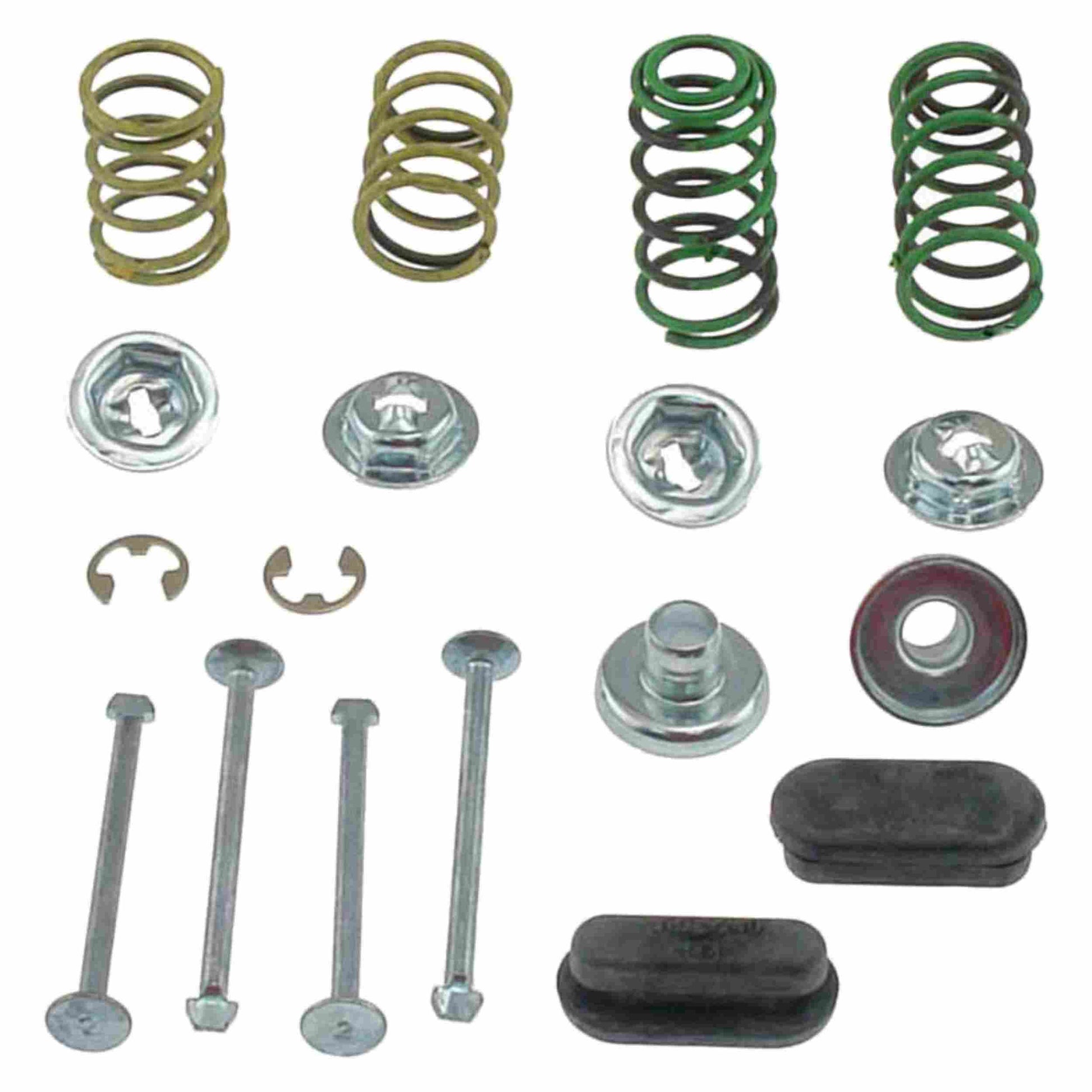 Front View of Rear Drum Brake Shoe Hold Down Kit CARLSON H4019-2