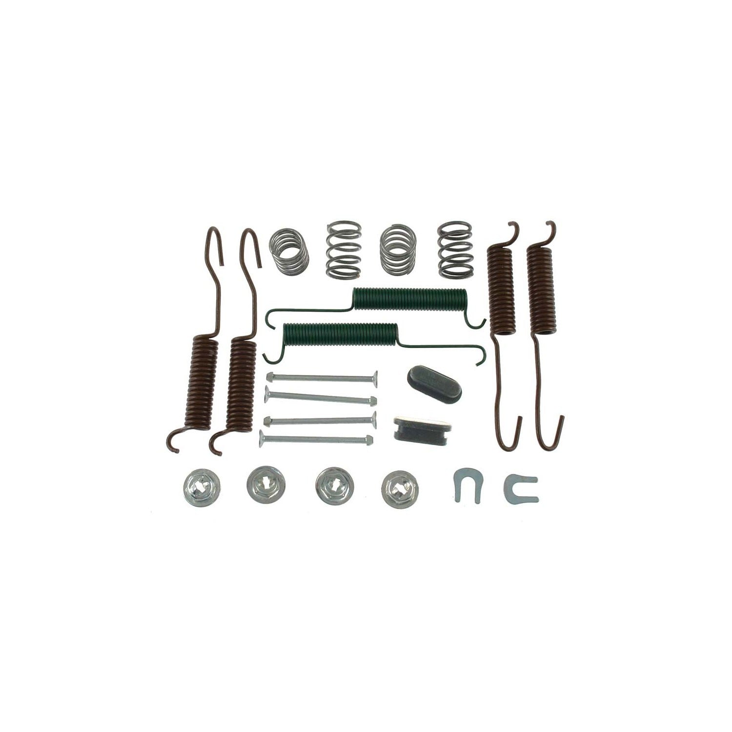 Front View of Rear Drum Brake Hardware Kit CARLSON H7250