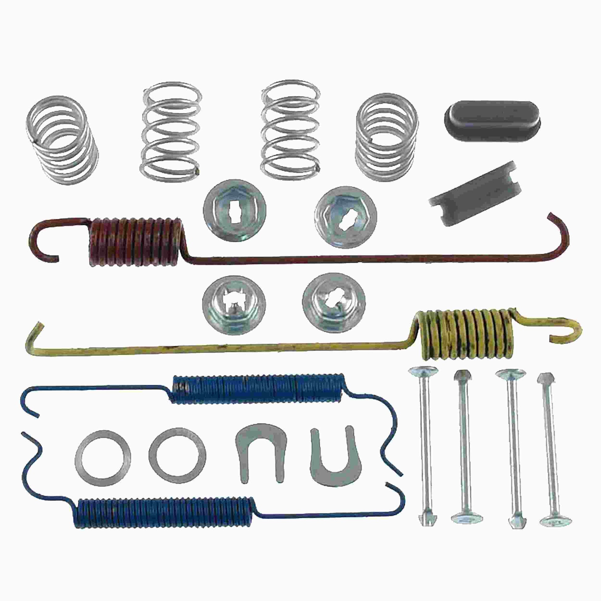 Front View of Rear Drum Brake Hardware Kit CARLSON H7277