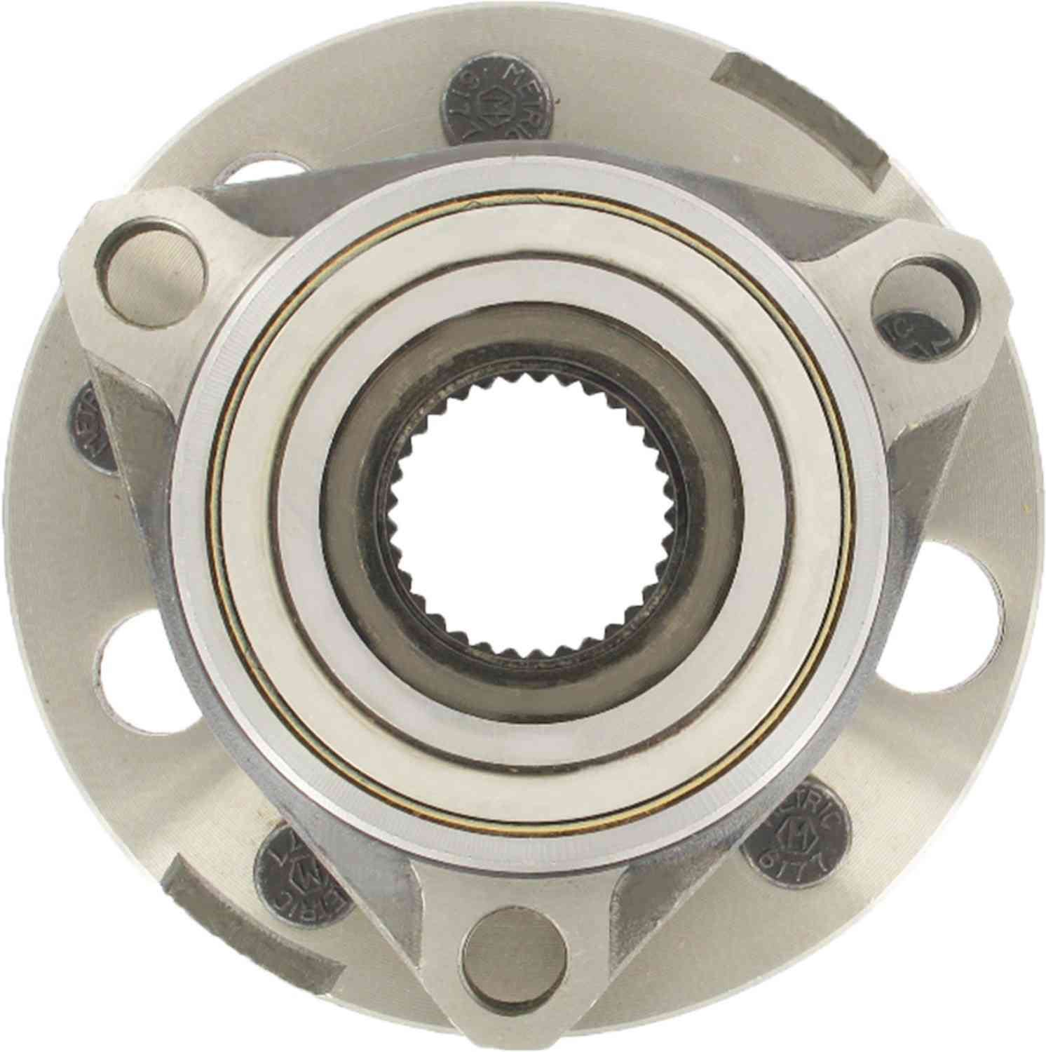 Front View of Front Axle Bearing and Hub Assembly SKF BR930061