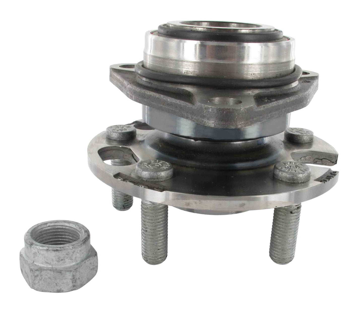 Side View of Front Axle Bearing and Hub Assembly SKF BR930091K