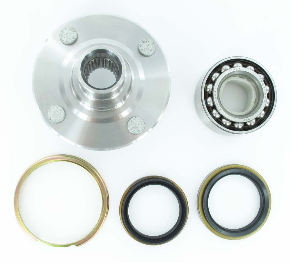 Front View of Front Axle Bearing and Hub Assembly Repair Kit SKF BR930301K