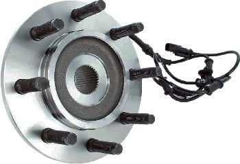 Angle View of Front Axle Bearing and Hub Assembly SKF BR930507