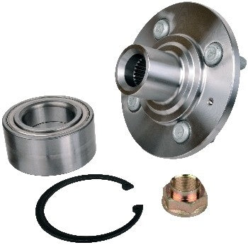 Angle View of Front Axle Bearing and Hub Assembly Repair Kit SKF BR930589K