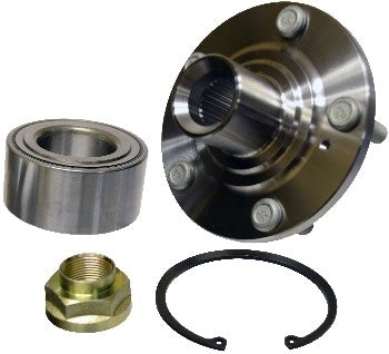 Angle View of Front Axle Bearing and Hub Assembly Repair Kit SKF BR930590K