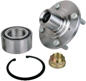 Angle View of Front Axle Bearing and Hub Assembly Repair Kit SKF BR930591K