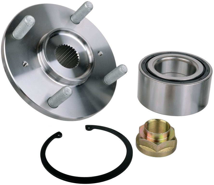 Front View of Front Axle Bearing and Hub Assembly Repair Kit SKF BR930591K