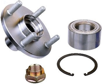 Front View of Front Axle Bearing and Hub Assembly Repair Kit SKF BR930599K