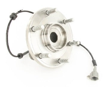 Angle View of Front Axle Bearing and Hub Assembly SKF BR930637