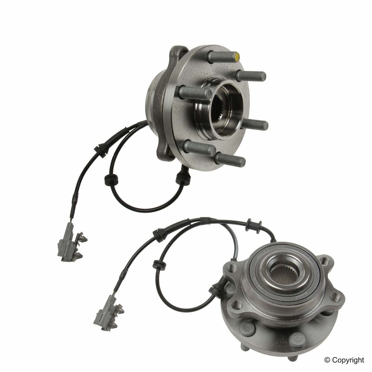 Front View of Front Axle Bearing and Hub Assembly SKF BR930638