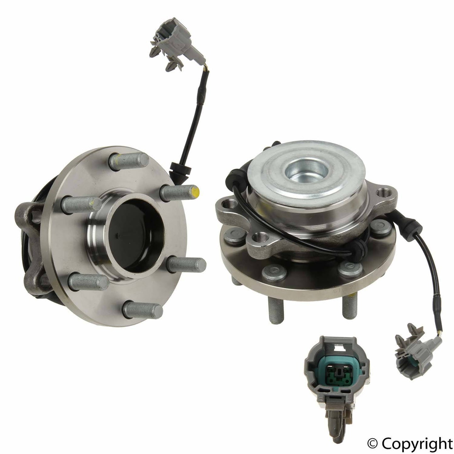 Front View of Front Axle Bearing and Hub Assembly SKF BR930659