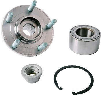 Angle View of Front Axle Bearing and Hub Assembly Repair Kit SKF BR930676K