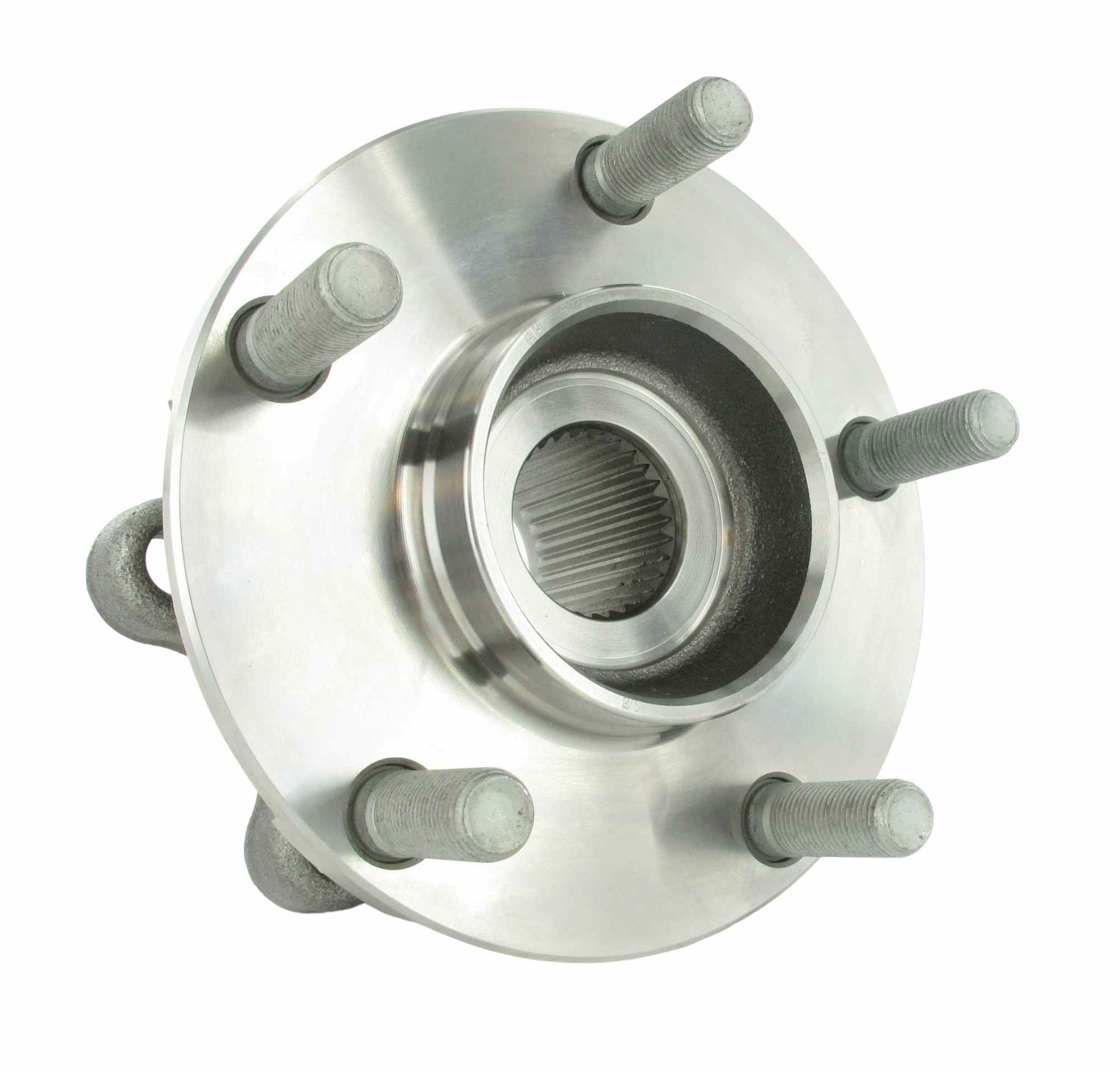 Angle View of Front Axle Bearing and Hub Assembly SKF BR930715