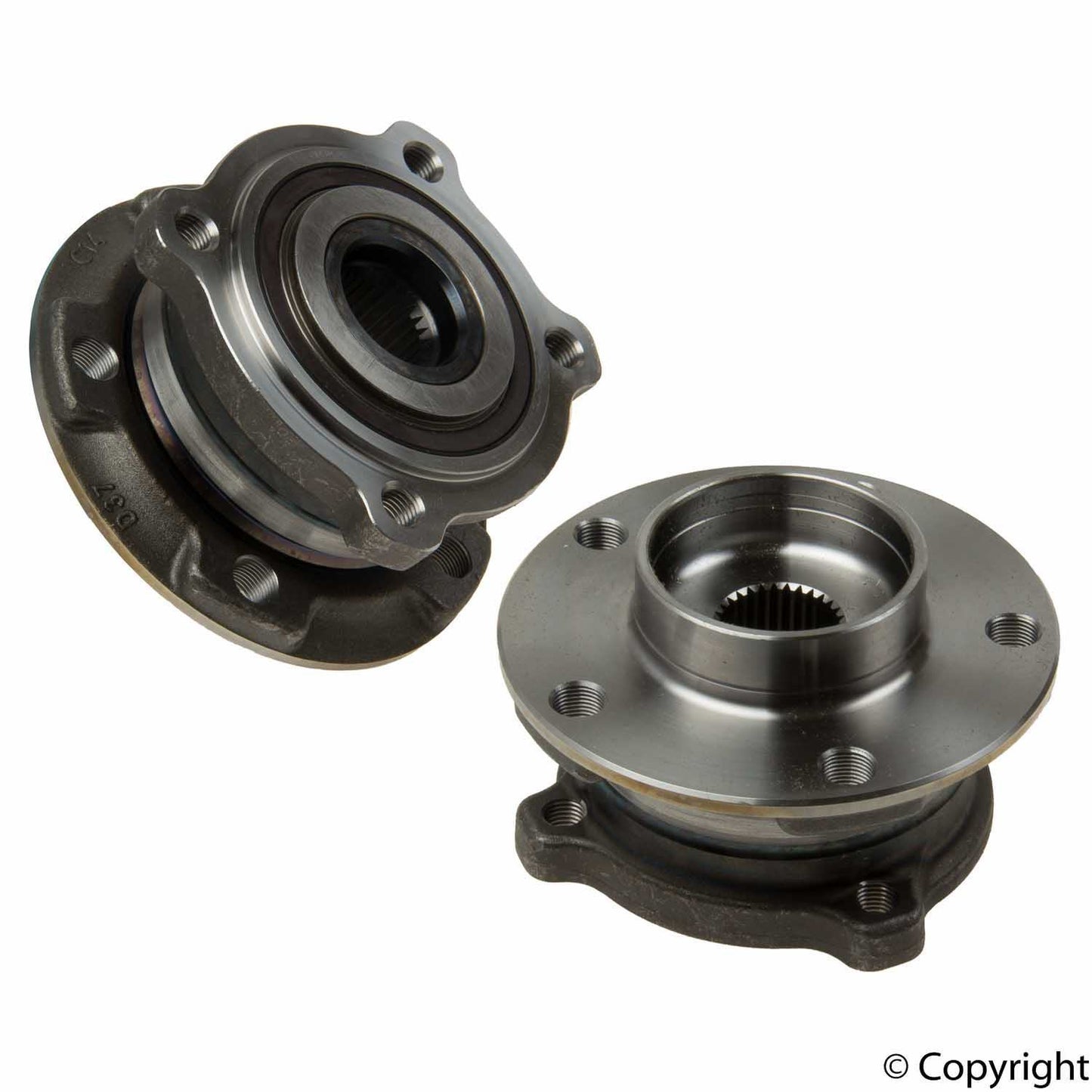 Front View of Front Axle Bearing and Hub Assembly SKF BR930786