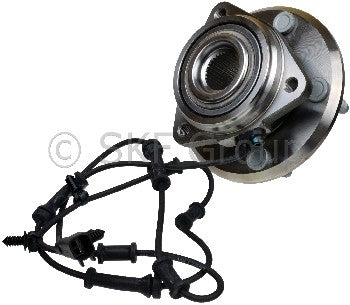 Angle View of Front Axle Bearing and Hub Assembly SKF BR930839