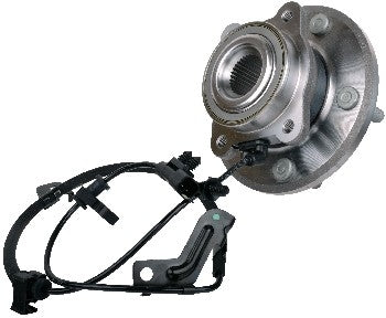 Angle View of Rear Left Axle Bearing and Hub Assembly SKF BR930879