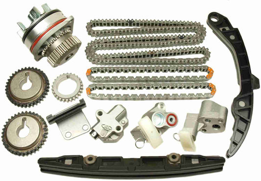 Front View of Engine Timing Chain Kit with Water Pump CLOYES 9-0720SAWP