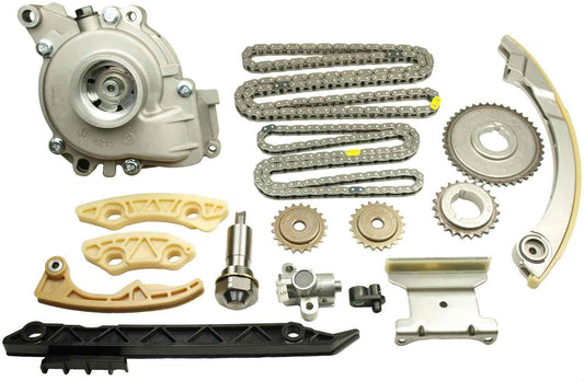 Front View of Front Engine Timing Chain Kit with Water Pump CLOYES 9-4201SAWP