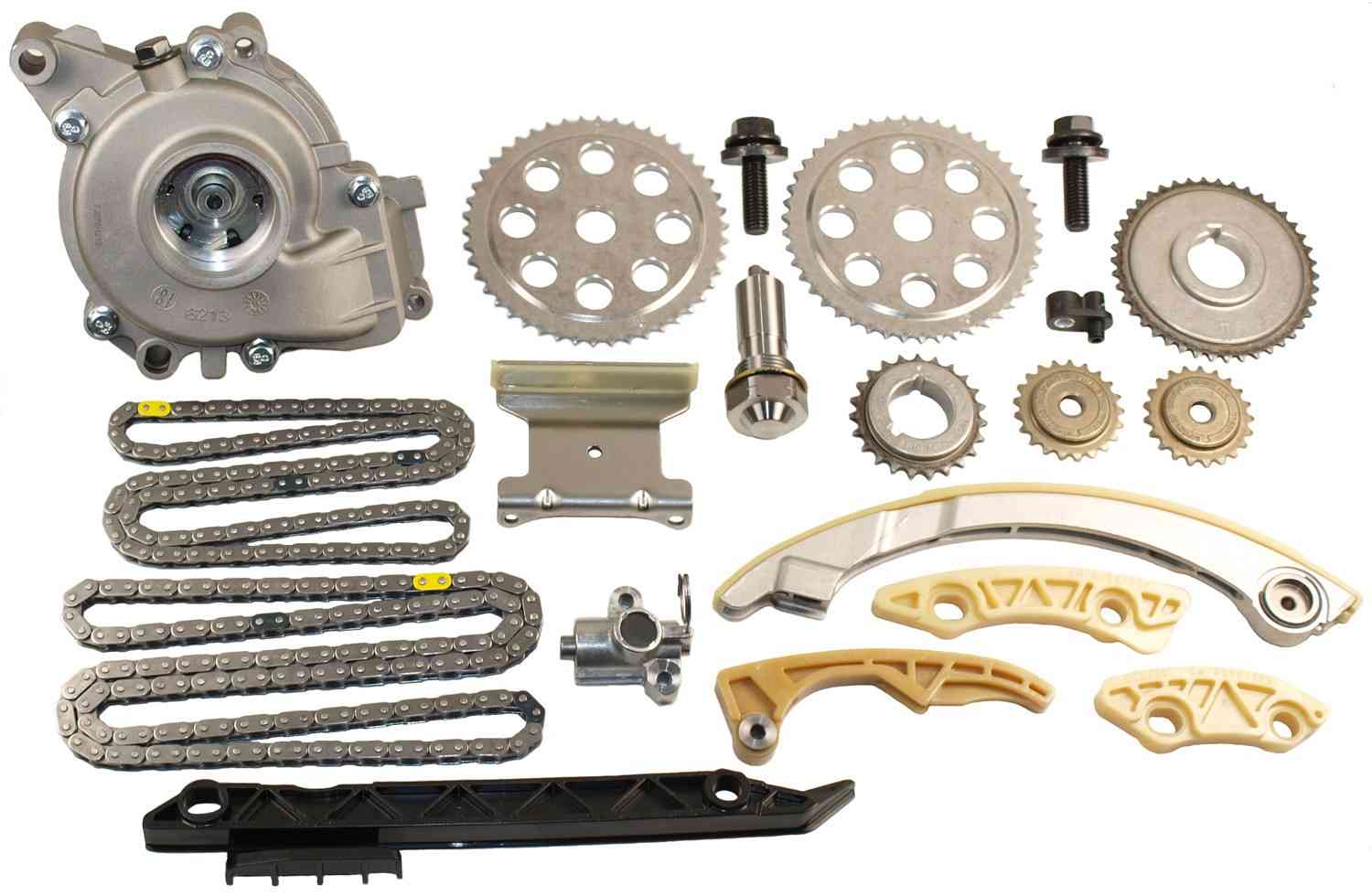 Front View of Front Engine Timing Chain Kit with Water Pump CLOYES 9-4201SWP