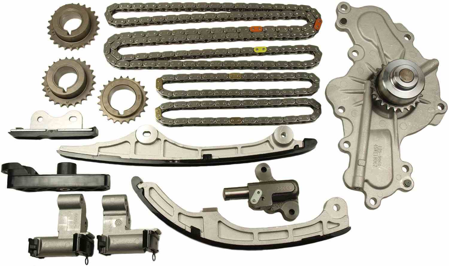 Front View of Engine Timing Chain Kit with Water Pump CLOYES 9-4226SWP