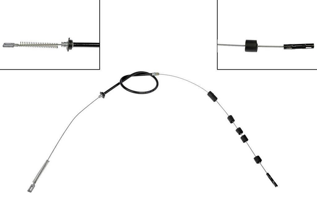 Front View of Rear Left Parking Brake Cable DORMAN C660035