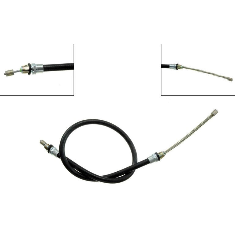 Front View of Rear Left Parking Brake Cable DORMAN C660075