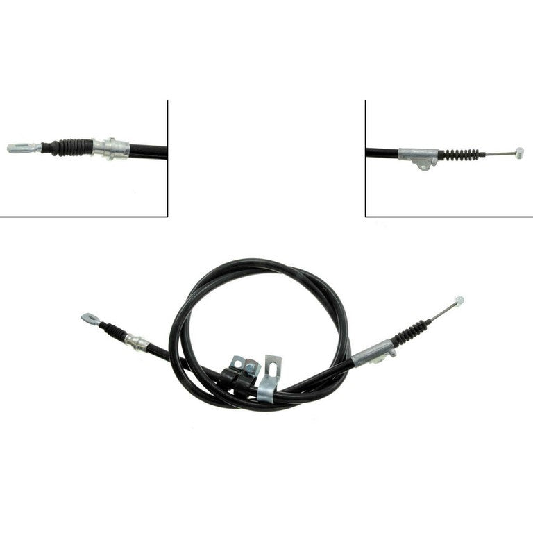 Front View of Rear Right Parking Brake Cable DORMAN C660129