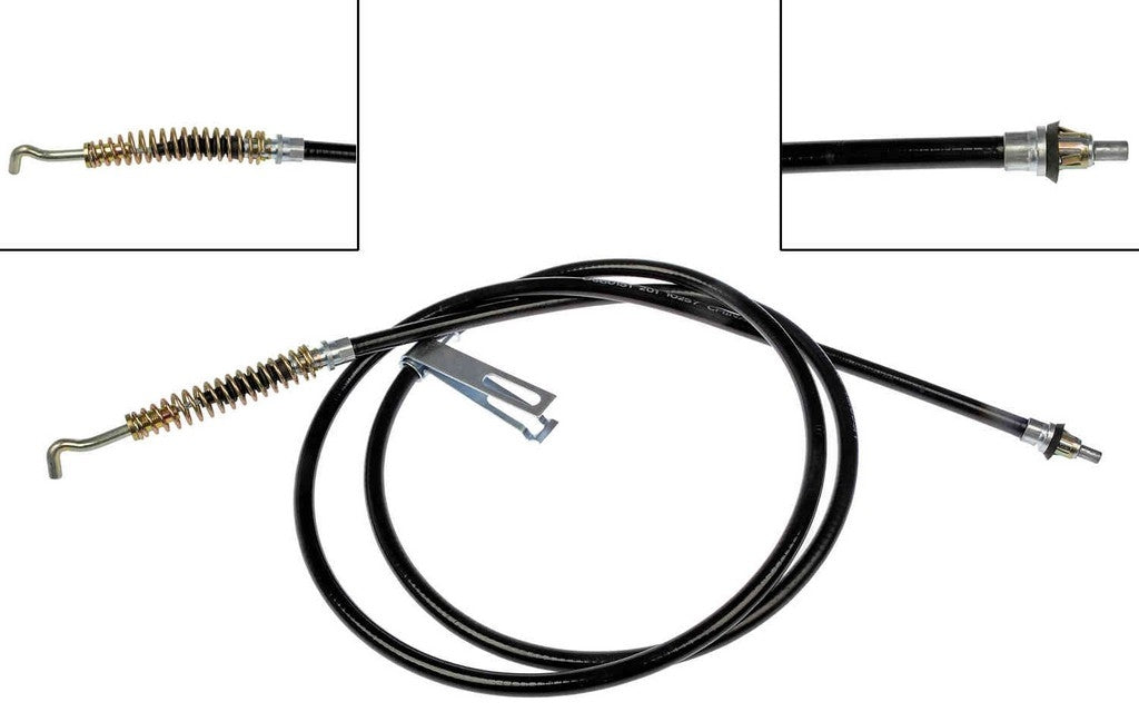 Front View of Rear Right Parking Brake Cable DORMAN C660151