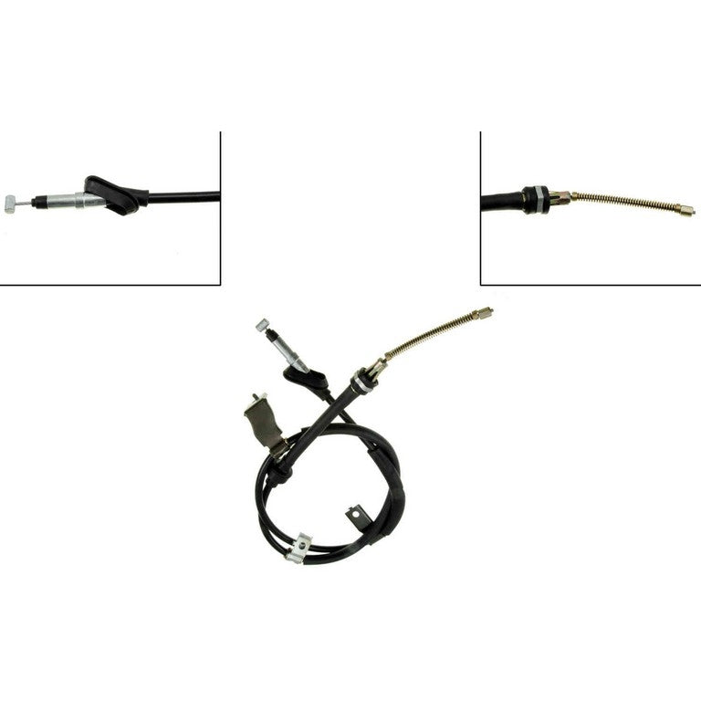 Front View of Rear Right Parking Brake Cable DORMAN C660273