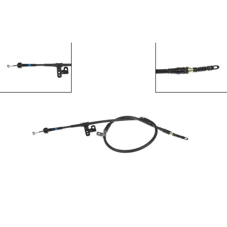 Front View of Rear Left Parking Brake Cable DORMAN C660856