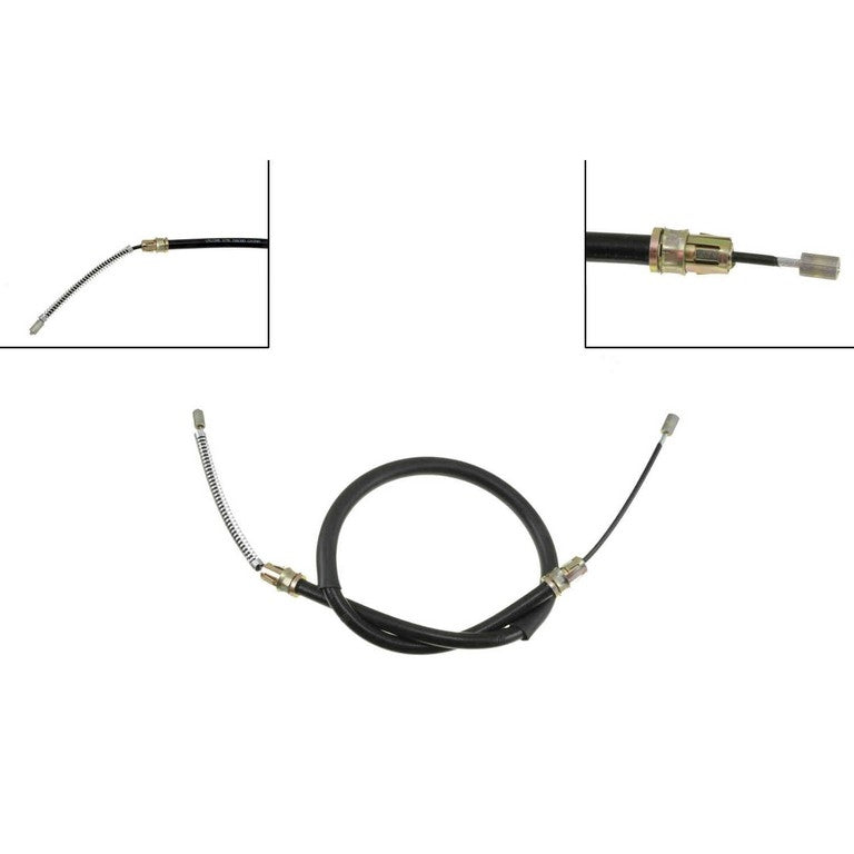 Front View of Rear Left Parking Brake Cable DORMAN C92395