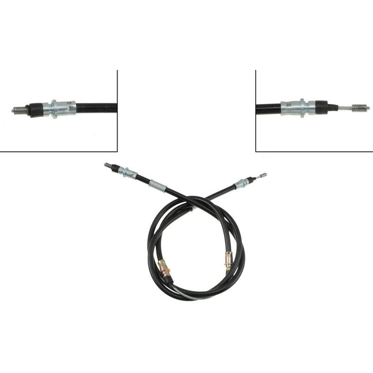 Front View of Rear Left Parking Brake Cable DORMAN C92952