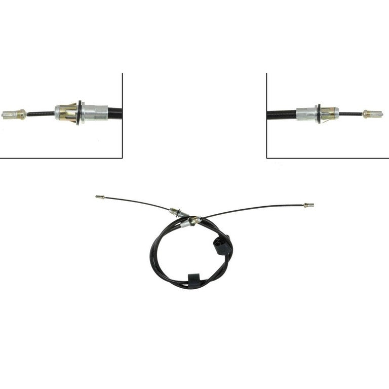 Front View of Rear Left Parking Brake Cable DORMAN C93222