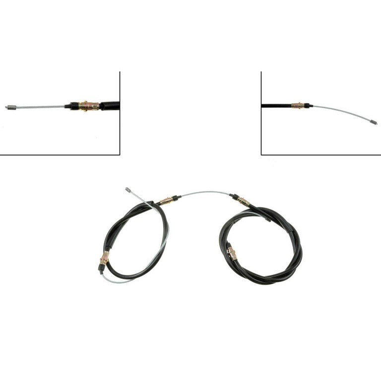 Front View of Rear Left Parking Brake Cable DORMAN C93848