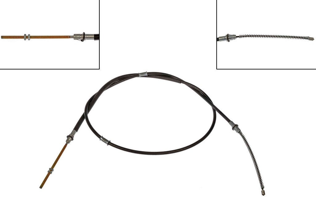 Front View of Rear Right Parking Brake Cable DORMAN C94030