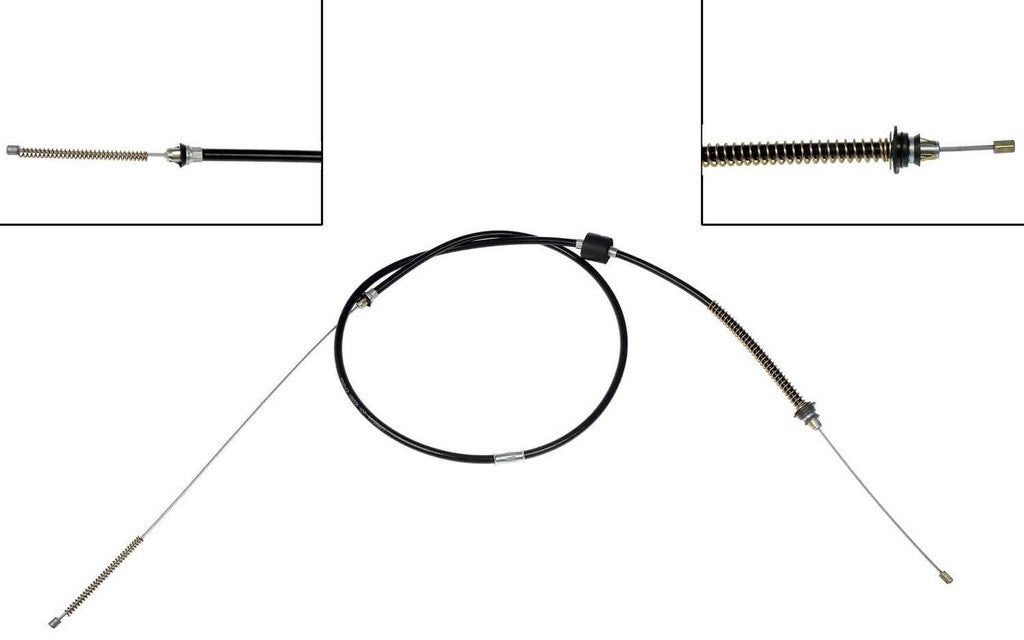 Front View of Rear Right Parking Brake Cable DORMAN C95534