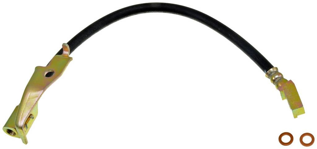 Front View of Front Right Brake Hydraulic Hose DORMAN H381279