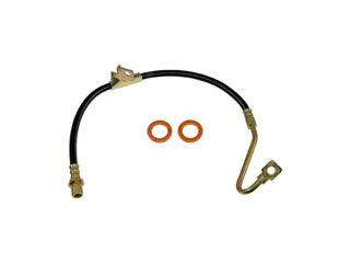 Front View of Front Right Brake Hydraulic Hose DORMAN H381343