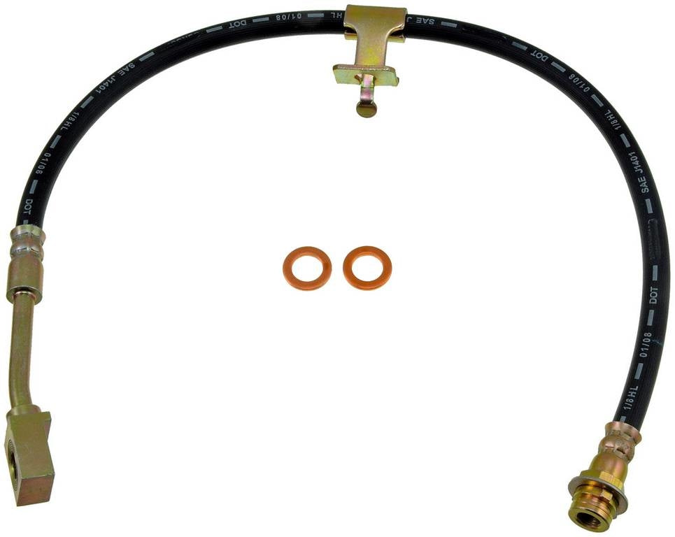 Front View of Front Left Brake Hydraulic Hose DORMAN H38268