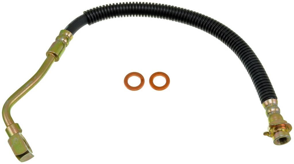 Front View of Front Right Brake Hydraulic Hose DORMAN H38884