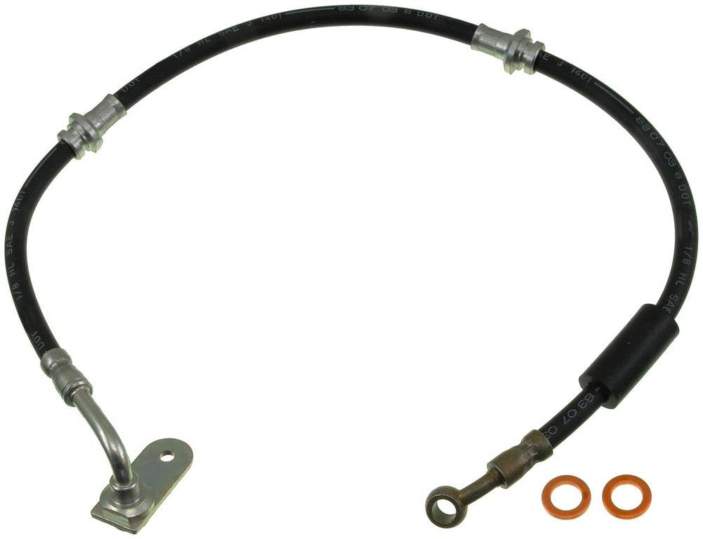 Front View of Front Left Brake Hydraulic Hose DORMAN H620161