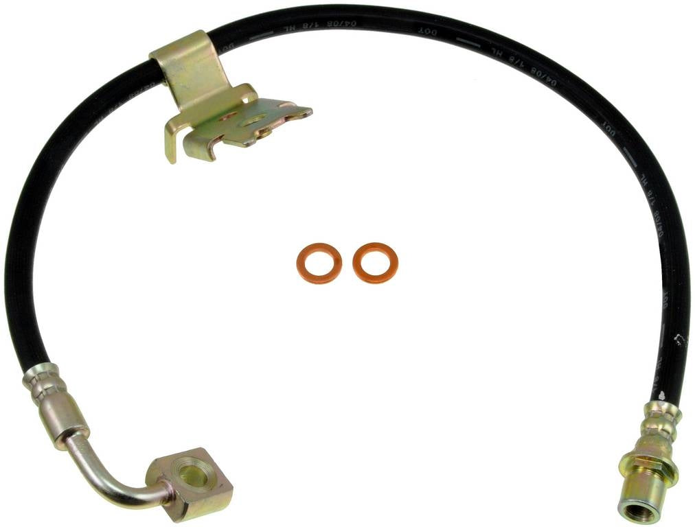 Front View of Front Left Brake Hydraulic Hose DORMAN H620565